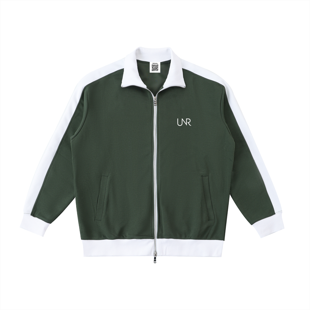 Forest UNR Heir with ivory contrast trim and chest logo, front view